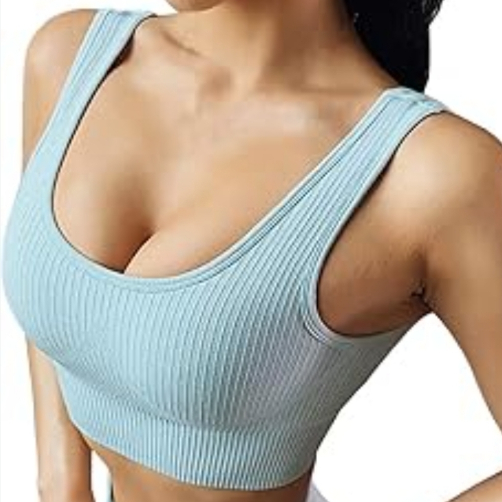 NWT Jetjoy Ribbed Sports Bra - Picture 6 of 6